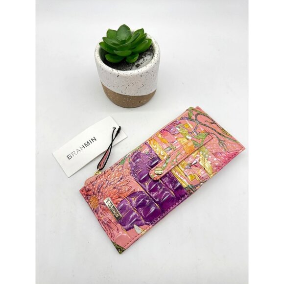 BRAHMIN Melbourne leather women's cardcase cardholder - Perennial / Multicolor - Picture 4 of 6